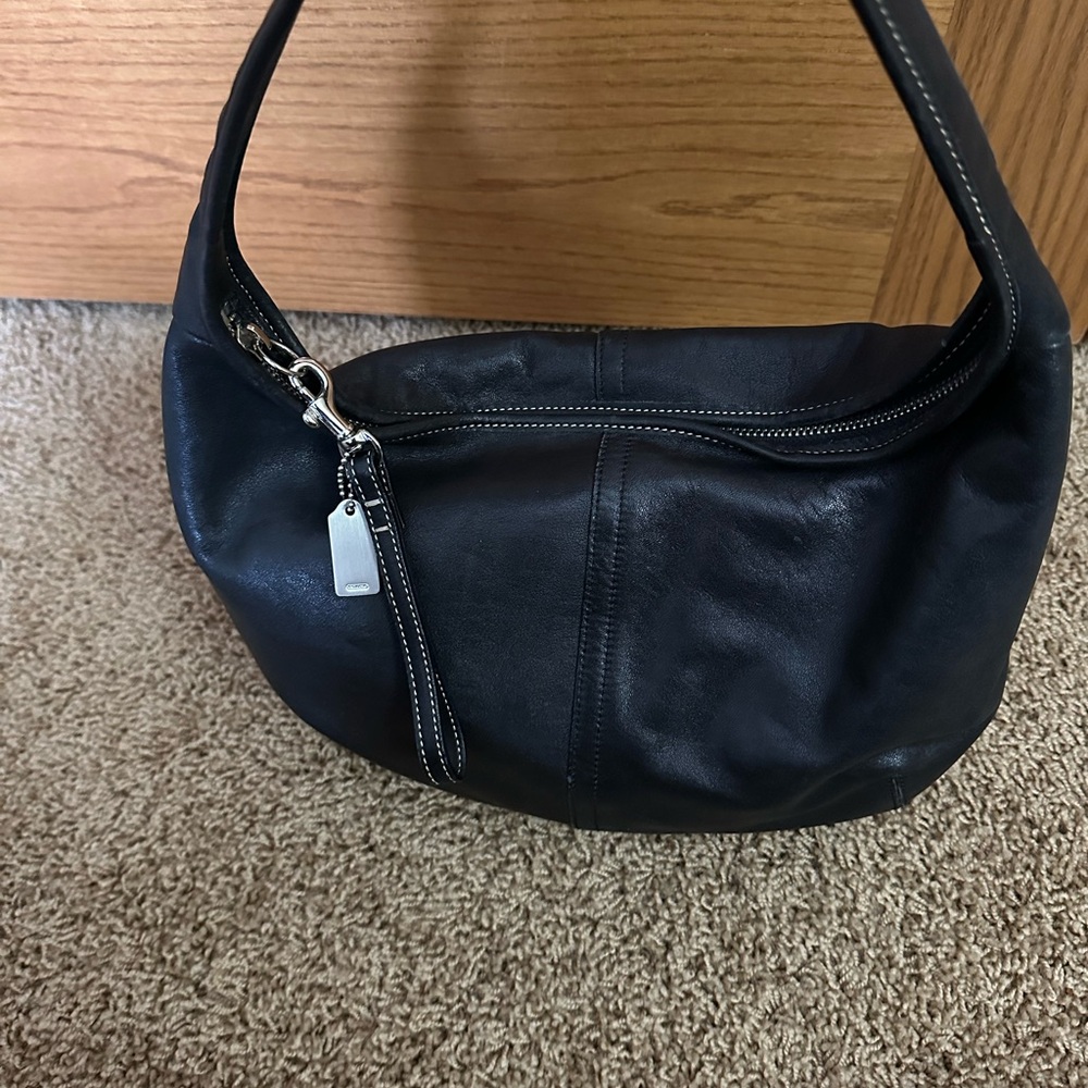 Coach Black Leather Ergo Hobo Shoulder Bag, Vintage EUC - Picture 3 of 8